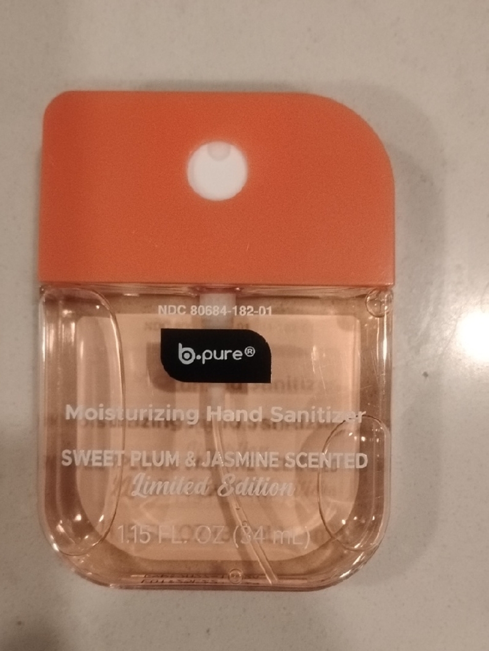 b.pure Moisturizing Hand Sanitizer Spray - Sweet Plum & Jasmine (Orange)